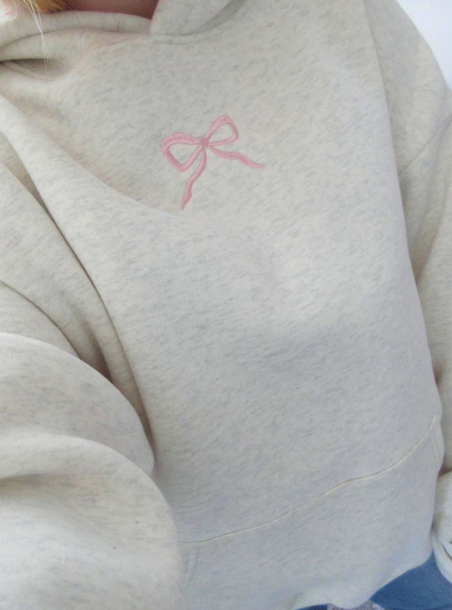 Viral Pink Bow Hoodie