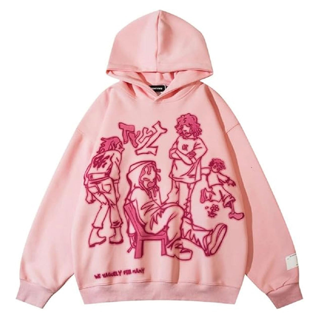 VOLYMOON Men's Y2K Graphic Hoodie