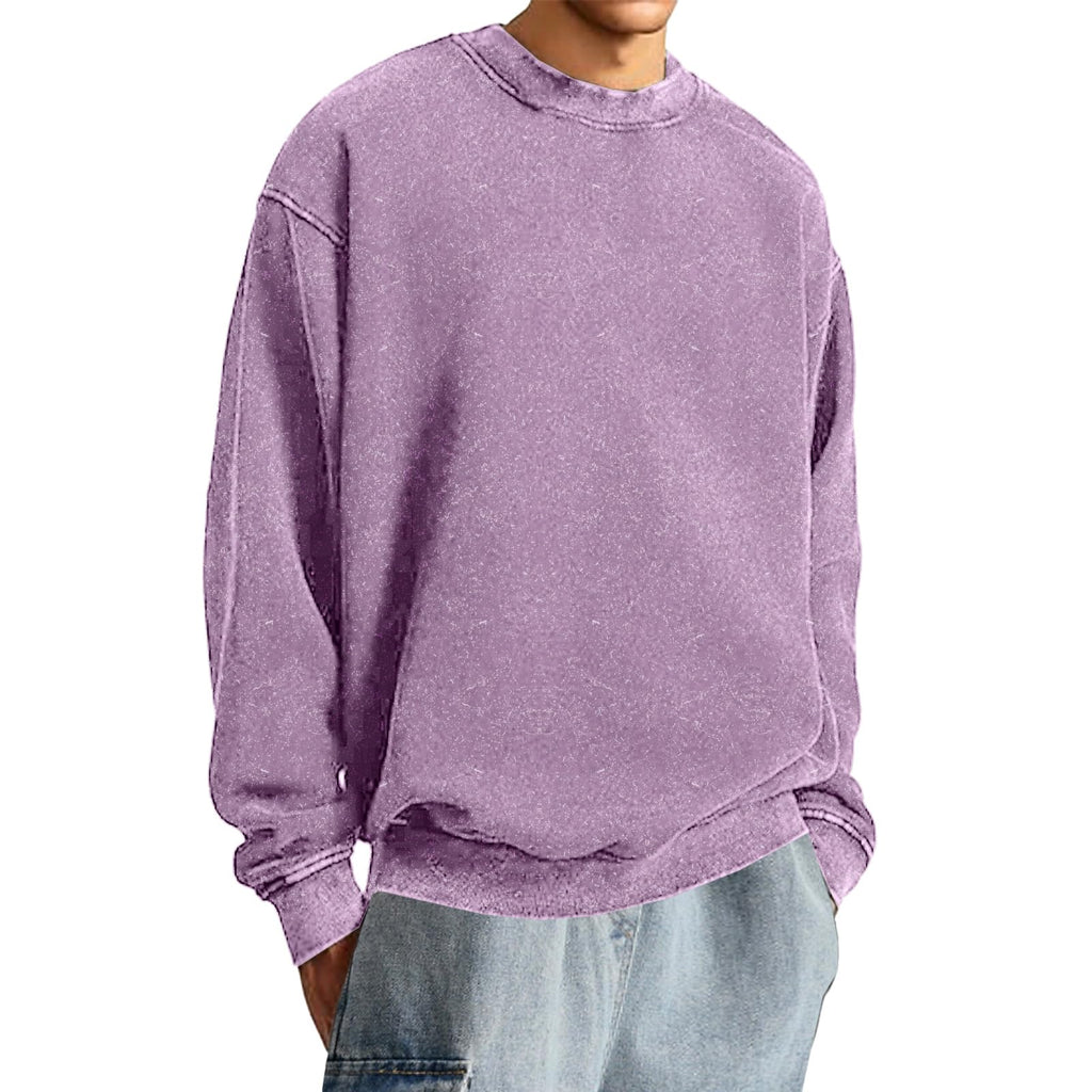 Vidifid Oversized Plush Hoodie in Purple